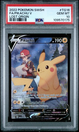 2020 POKEMON JAPANESE S PROMO 144 KANAZAWA'S PIKACHU POKEMON CENTER KANA  PSA 10
