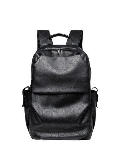 Old Angler Firenze Leather Backpack With External Pockets(Brown