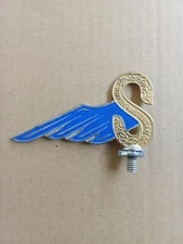 Simplex Blue Gold Silver Front Mudguard Fender Badge Brass For vintage bicycle