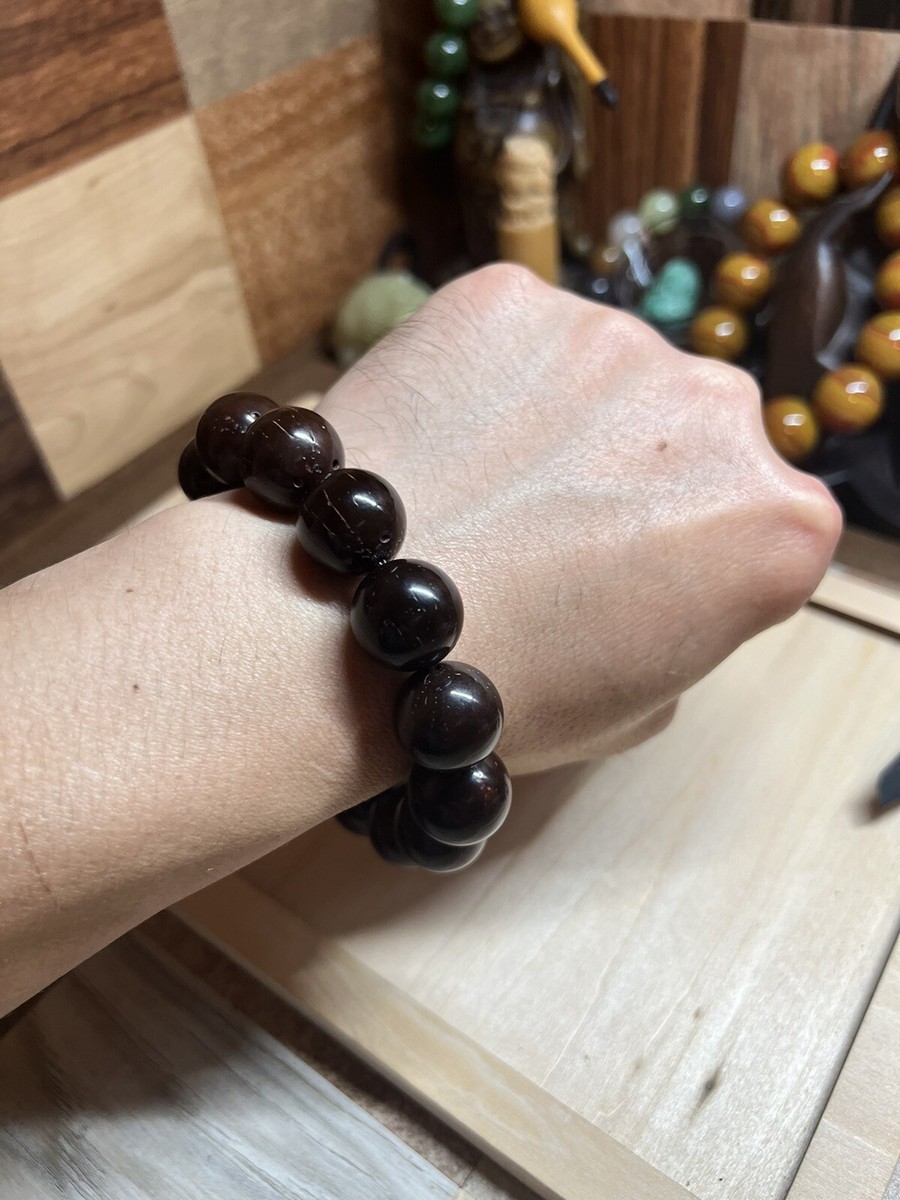 16mm Chinese Fortune Rat Bracelet 印尼老树实心黑金紫金鼠 16mm Chinese Fortune Rat Bracelet 印尼老树实心黑金紫金鼠