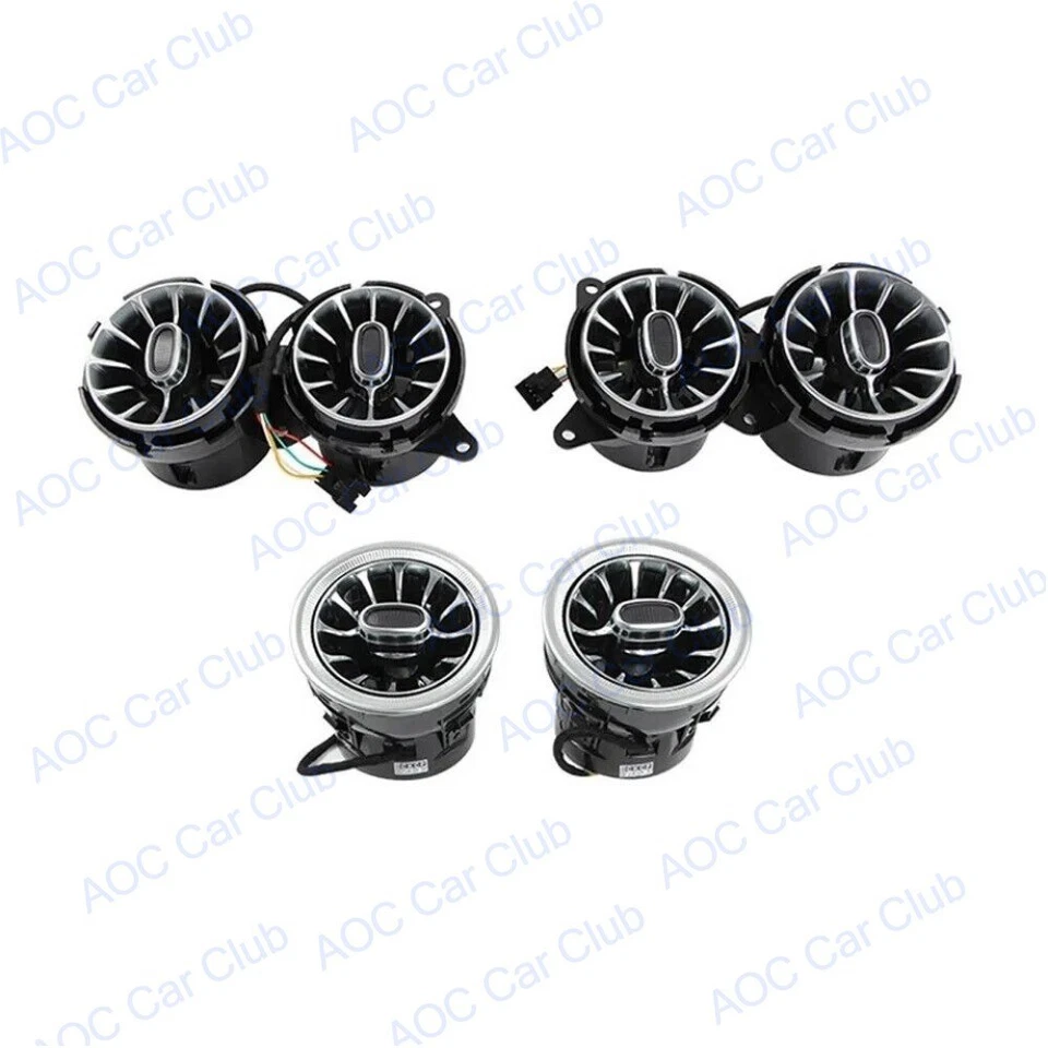 7/64 Color Air Vent Ambient LED Light For Mercedes-Benz W222 S-Class S550 500 63 - Image 4 of 4