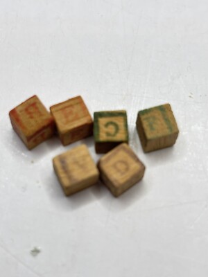 Vintage Wooden toy squares, Display Props Home decor, Childrens Kids Play RARE