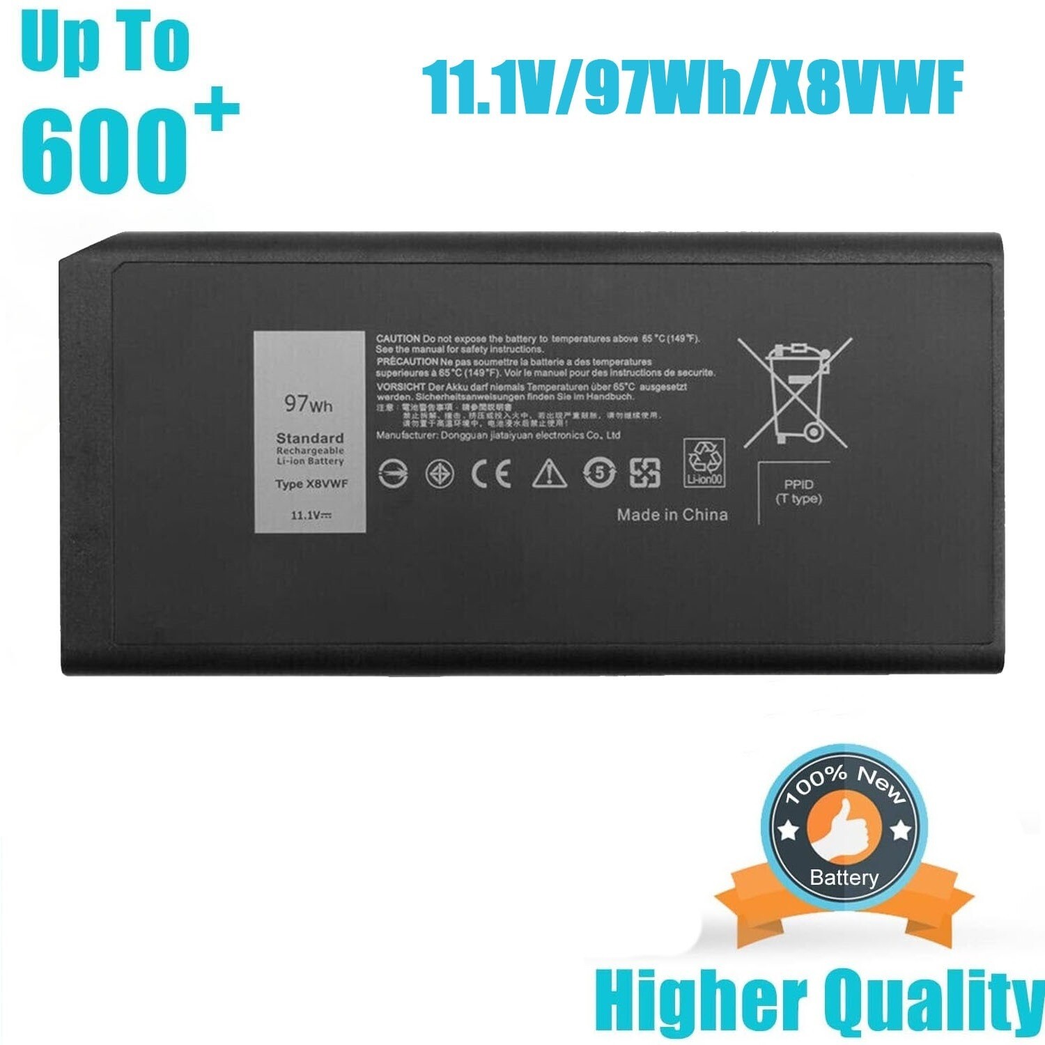 Batterie Portable 97Wh 9 Cellules Pour Dell Latitude 5404 5414 7404 E5404