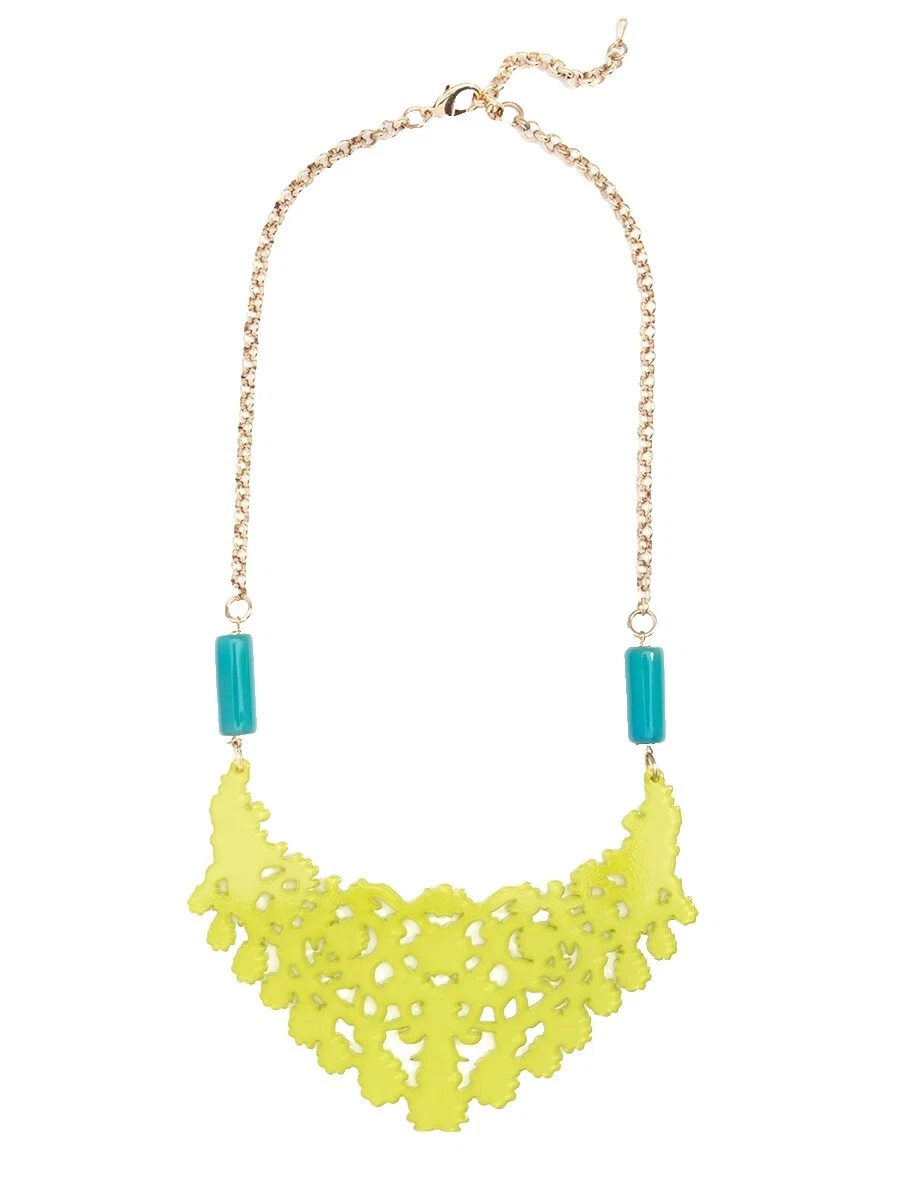 Lace Brass Fashion Necklaces & Pendants