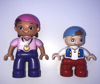 LEGO DUPLO Lot Disney Jake And The Neverland Pirates 2 Figures Cubby Izzy