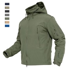 Men's Fleece Jackets Winter Snow Ski Water Resistant Coat Soft Shell Work Coats