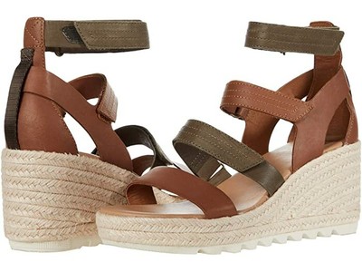 Sorel Women's Cameron Multi Strap Wedge Sandals - Velvet Tan NIB | eBay