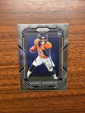 2022 Prizm Montrell Washington ROOKIE #356 Panini Denver Broncos Base RC