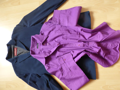 Blazer und Bluse von Strenesse edel, hochwertig Gr.38/40 in Blau Lila