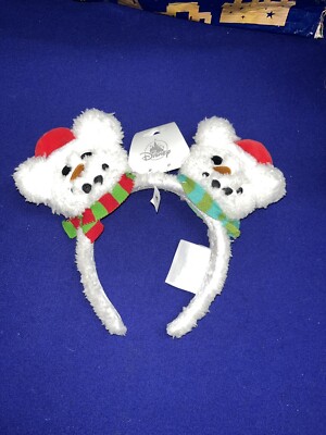 2024 Disney Parks Christmas Mickey Mouse Snowman Ears  display picture 3