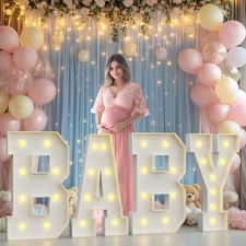3FT Marquee Letters for Baby Shower Decorations,3FT Baby Letters for Baby Sho...