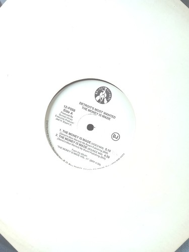 Detroit's Most Wanted The Money Is Made VG+ Vinyl 12 Inch - Picture 5 of 6