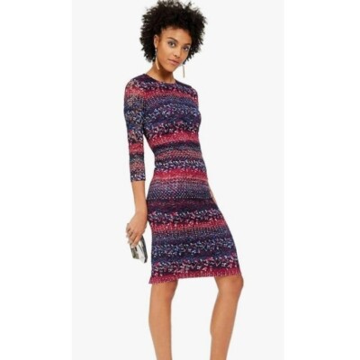 knee length pink bodycon dress Shapewear Long Sleeve Square Neck Modal Slimming Midi Dress – Popilush main image 1