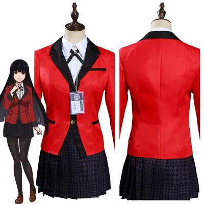 Kakegurui: Compulsive Gambler Jabami Yumeko/Meari Saotome Cosplay Uniform Outfit