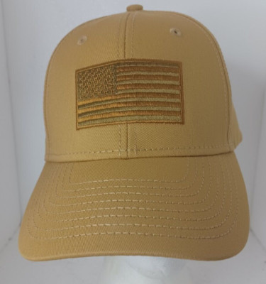 Old Glory Embroidered Sand colored Baseball Cap snapback  New with tags