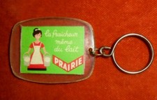 Porte-clés PRAIRIE La fraîcheur du lait ... Blason  VIVARAIS - JOLIE LAITIÈRE 