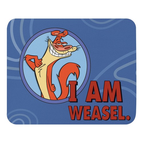 I Am Weasel Mouse Pad 9.5x7.75 inch Cartoon Netwoork 2000's Millennials - Picture 3 of 3