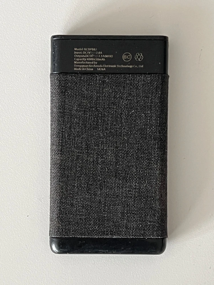 Power Bank 4000mAh PORTABLE CHARGER RECHARGEABLE - KCDPB02
