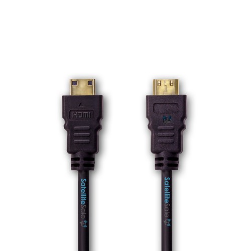 SatelliteSale Mini HDMI To HDMI Cable 4K 2160p PVC Black Cord 3 feet - Picture 4 of 5
