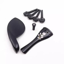 High quality 1 sets of advince violin ebony fittings 4/4 6482