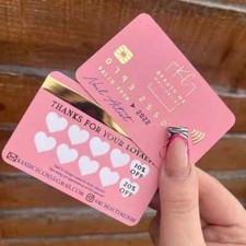 Gold Foil Loyalty Business Cards - Customized Business (Cards Qty 100)