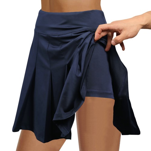 Tennis Golf Pleated Athletic Skorts with Pockets for Women High