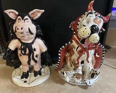 PRICE DROP!! BLUE SKY CLAYWORKS HALLOWEEN FIGURINES!! SET OF 2
