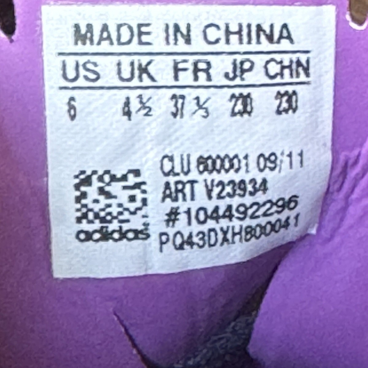 Adidas V23959 F50 adizero TRX FG Women's Soccer Cleats Purple