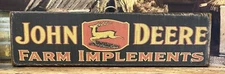 Antique Style Wooden JOHN DEERE Home Decor Sign 6x24