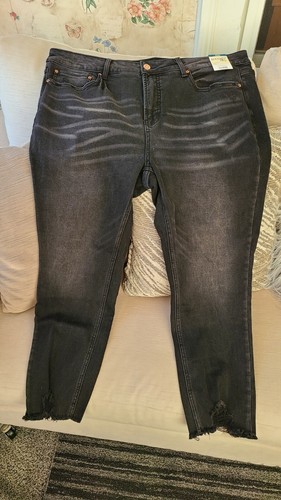 crop black distressed denim jeans | eBay