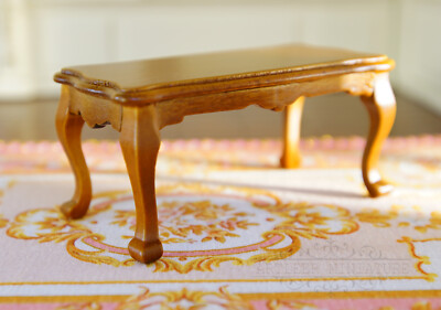 Dollhouse Tea Table Wooden Excellent Handmade High Quality 1/12 Fine Decor