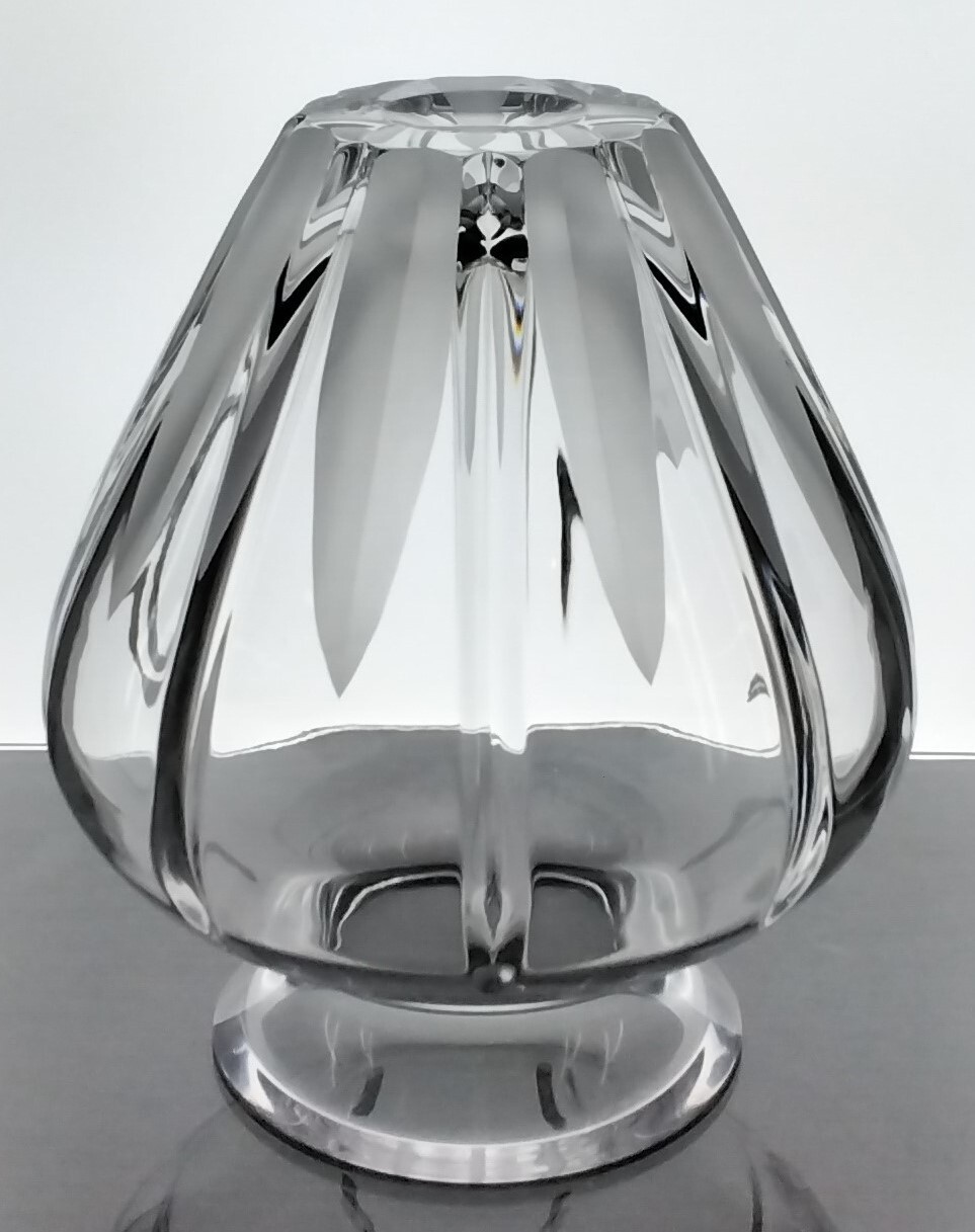 Vintage Royal Doulton Cut Crystal Glass Vase Carnegie 900g Poland eBay