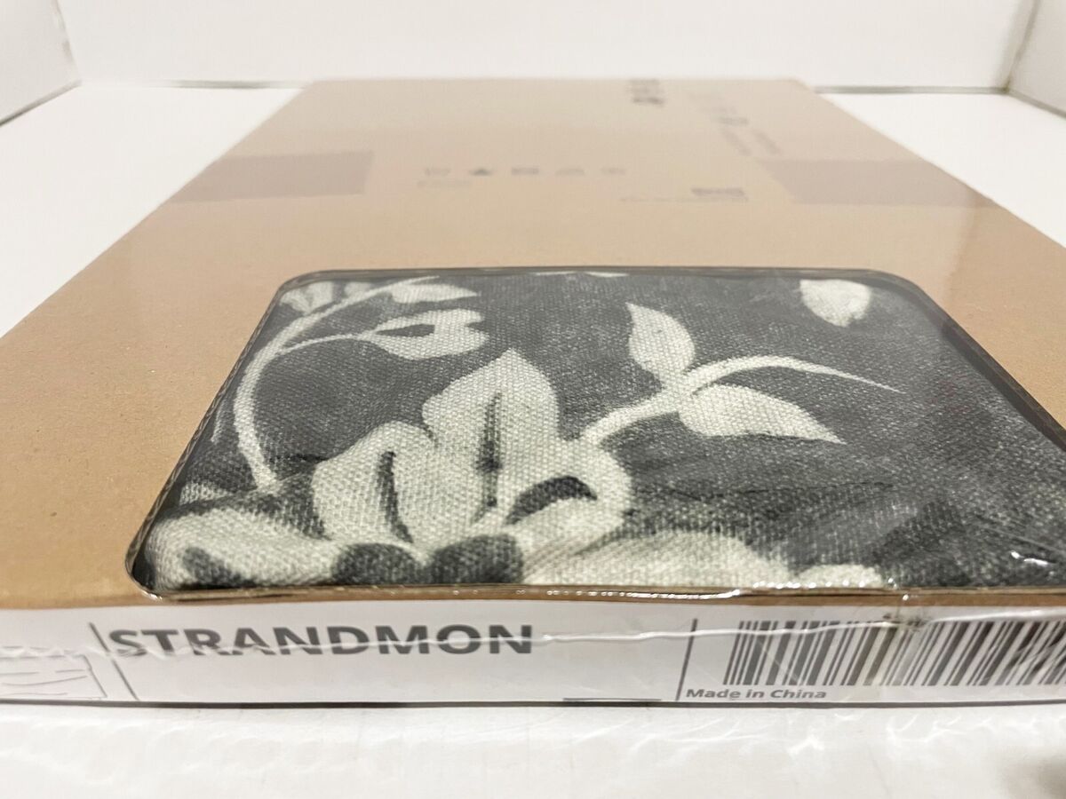 Ikea STRANDMON Ottoman COVER ONLY, frorum beige/anthracite Ikea STRANDMON Ottoman COVER ONLY, frorum beige/anthracite