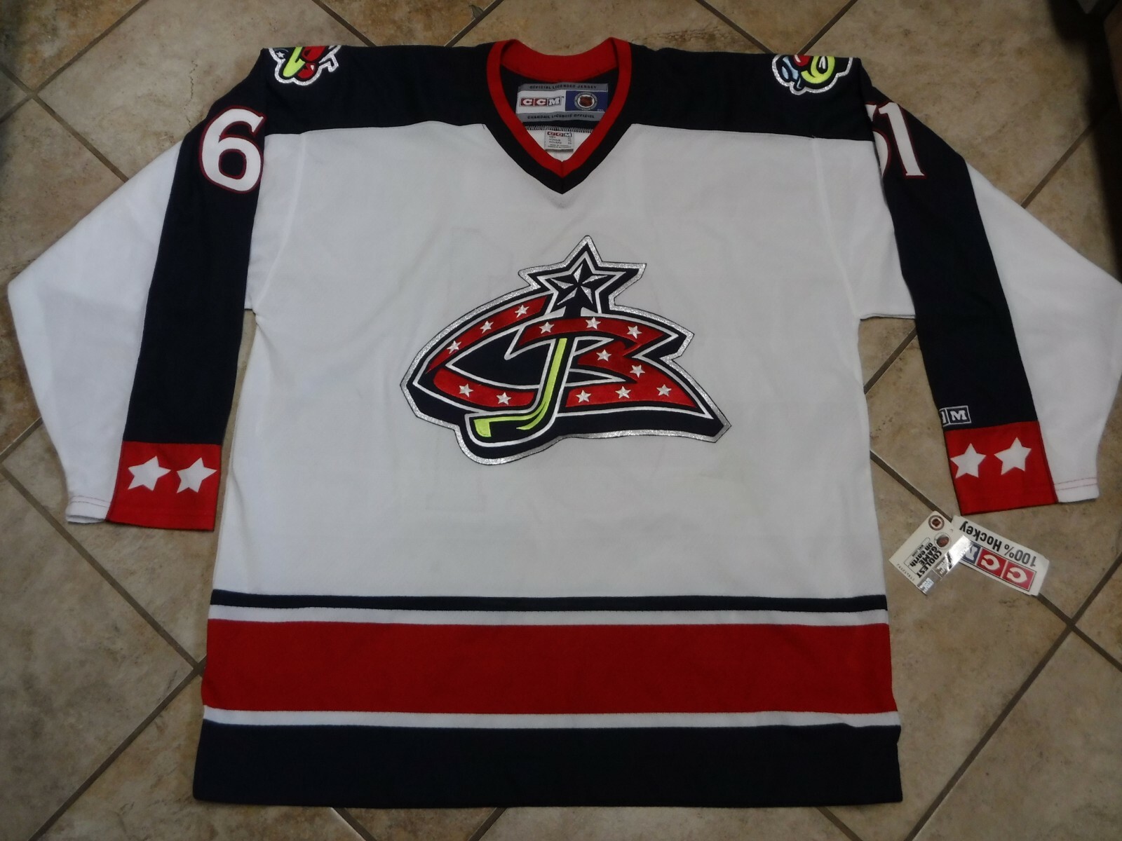 original blue jackets jersey