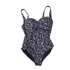 Niptuck Twisted Front One Piece Swimsuit Floral SIze 10