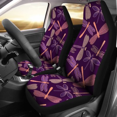 Best Dragonfly Car Seat Covers, Dragonfly Lover Gift, Set of 2 Front Seat Covers