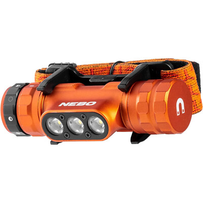 NEBO Master Series Waterproof, Impact-Resistant 1000 Lumen Rechargeable Headlamp