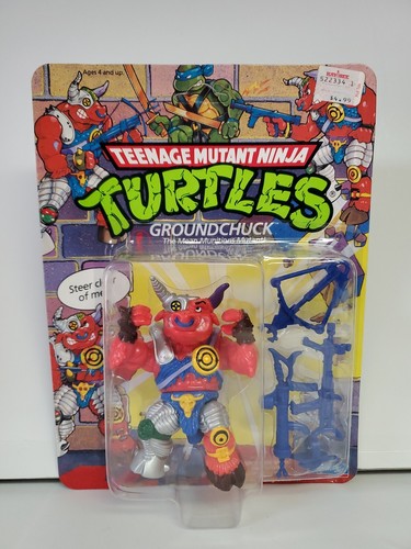 TMNT Groundchuck Unpunched Playmates 1991 MOC...