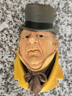 Vintage Bossons Congleton England about 4'' ×5'' Chalkware Head
