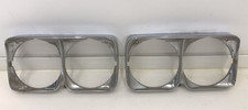 69 Cadillac Eldorado Head Light Bezels Front Chrome Lamp Trim Molding Pair Left