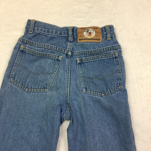 Vintage Mickey & Co Jeans Boys Girls Size 10 Blue Denim Embroidered 100% Cotton - Picture 6 of 14