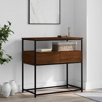 Konsolentisch Braun Eichen-Optik 75X40X75 Cm Holzwerkstoff