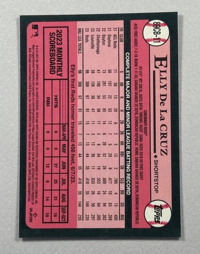 Elly De La Cruz - 2024 Topps Chrome - 1989 35th Anniversary - Reds - Picture 2 of 2