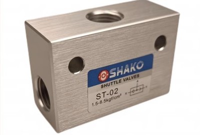 1PCS NEW SHAKO Pneumatic shuttle valve ST-02 ST02 * *mz