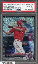 #2 2017 Bowman Chrome Mega Box #BCP119 Luis Garcia Nationals RC Rookie PSA 10