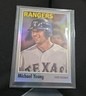 2024 Topps Archives Rainbow Foilboard #139 Michael Young Texas Rangers#/199
