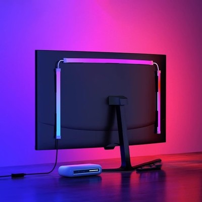 G100 Monitor LED Backlights for PC & Mac, LED Strip Lights that Sync with Scr...