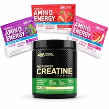 OPTIMUM NUTRITION Creatine  Amino Energy Combo Powder, Unflavored Creatine