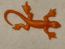 Vintage - Soft Orange Rubber - Lizard - 3 1/4 in Long