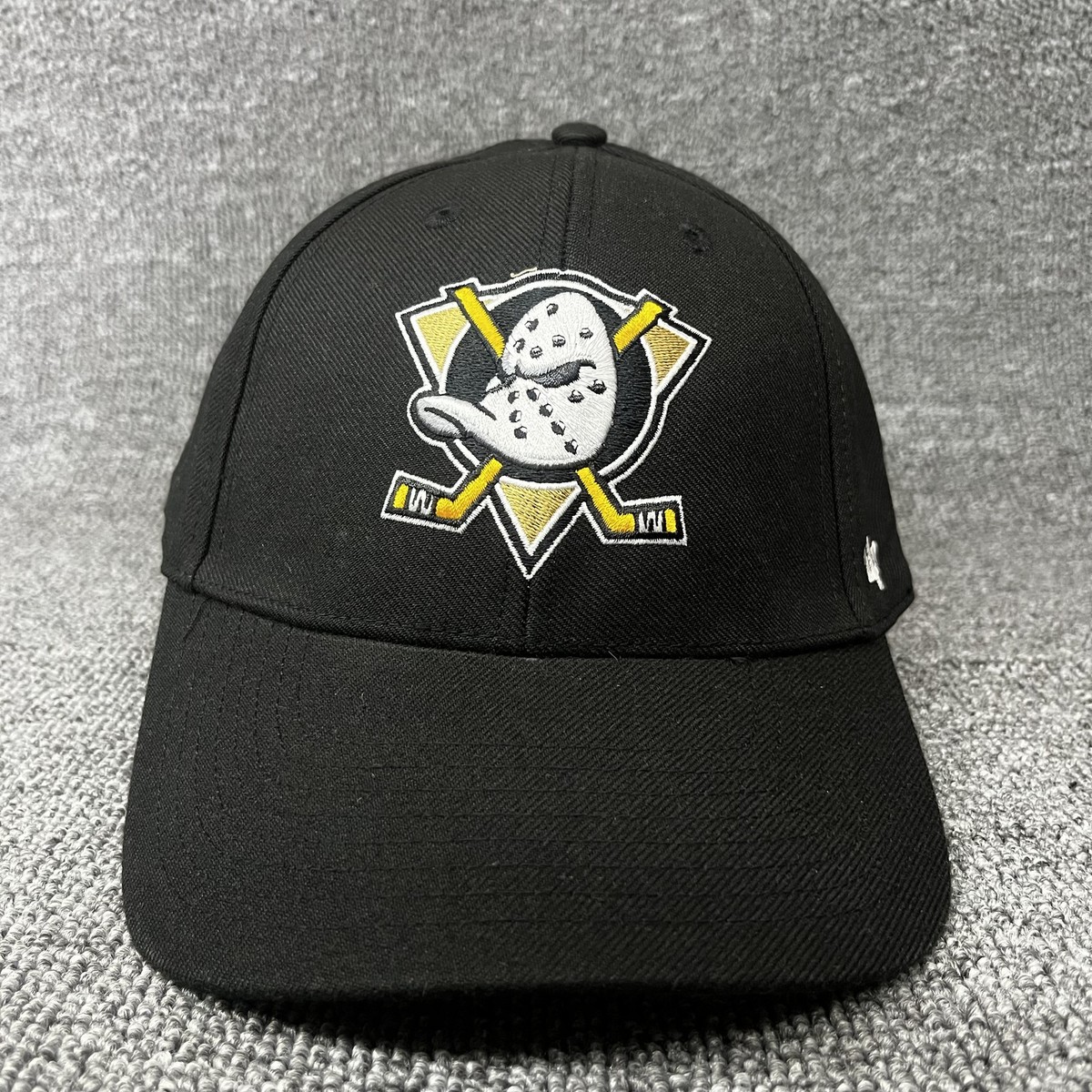 Anaheim Ducks '47 MVP Snapback Hat Black NHL Hockey Mask Logo Adjustable Cap
